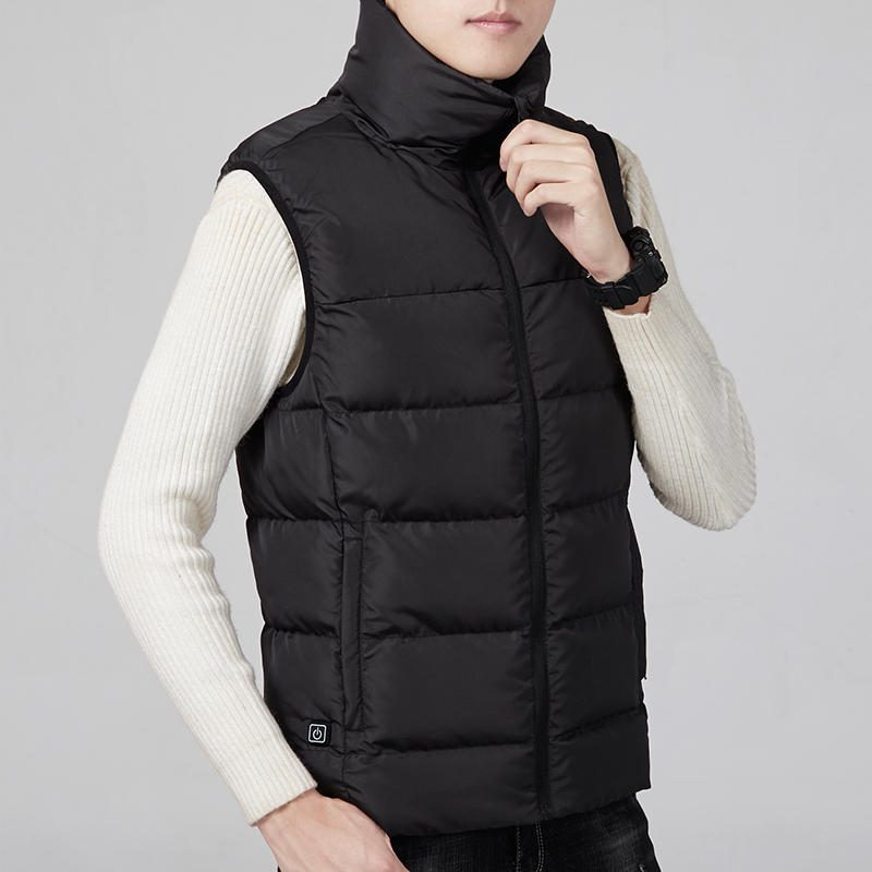 Elektrická Vesta Vyhrievaná Látková Bunda Usb Warm Up Vyhrievacia Podložka Body Winter Warmer Men