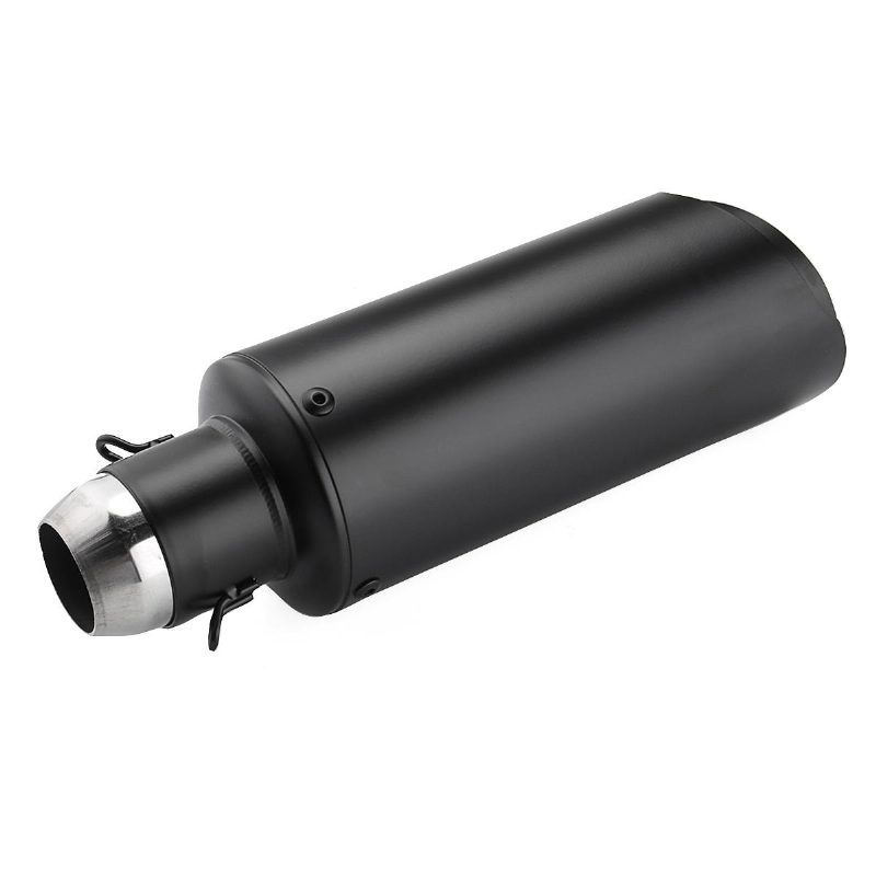 Koncovky Tlmiča Výfuku Motocykla 38-51 mm Nerezová Oceľ Čierna