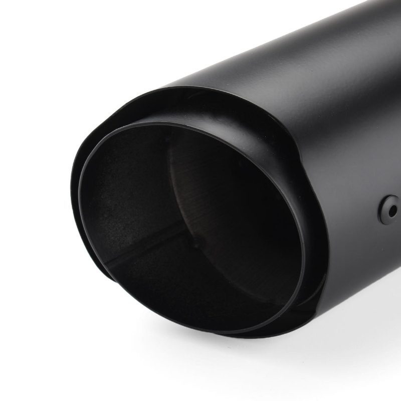 Koncovky Tlmiča Výfuku Motocykla 38-51 mm Nerezová Oceľ Čierna