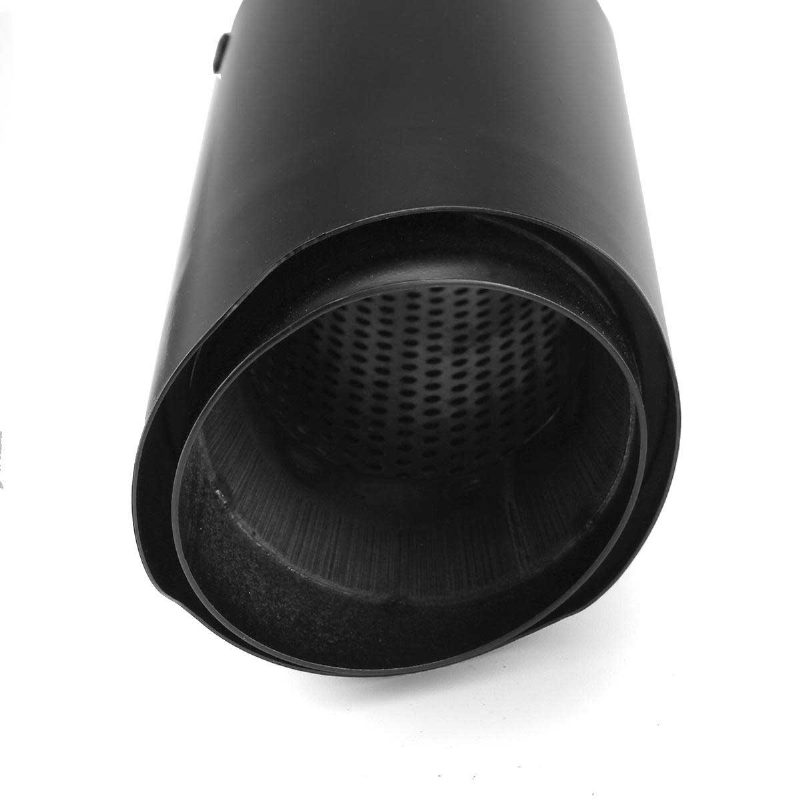 Koncovky Tlmiča Výfuku Motocykla 38-51 mm Nerezová Oceľ Čierna