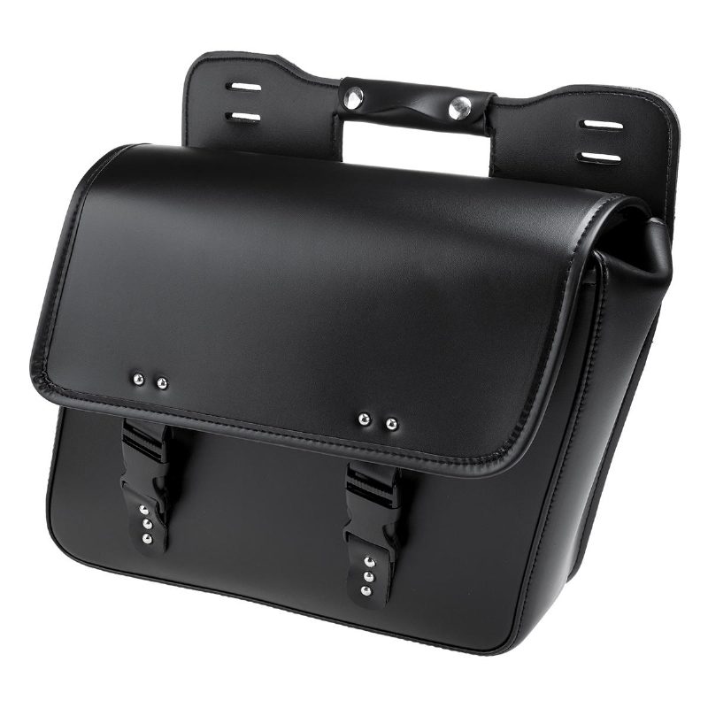 Motocykel Saddlebags Tool Luggage Saddle Bag Black Pu Leather Universal