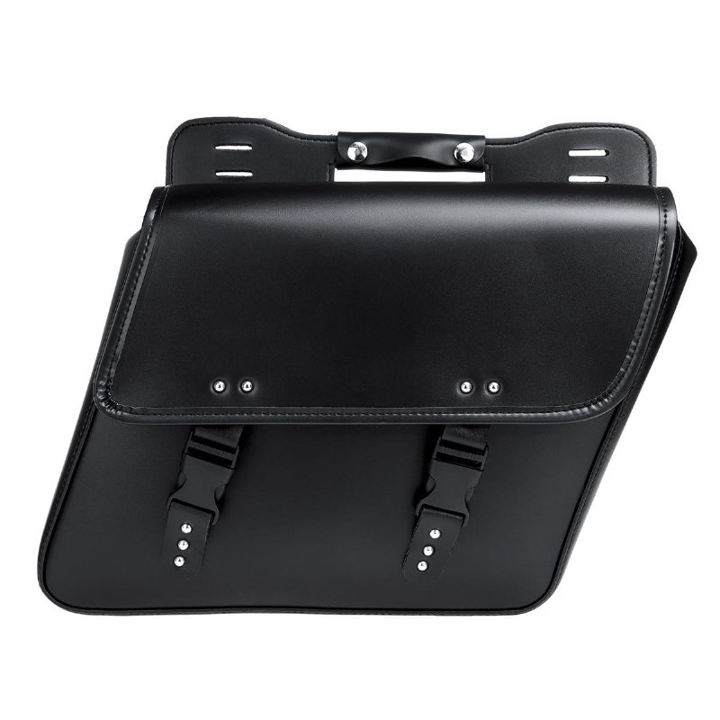 Motocykel Saddlebags Tool Luggage Saddle Bag Black Pu Leather Universal