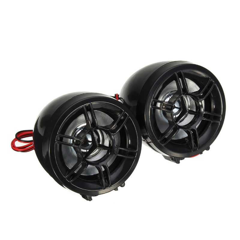 Riadidlá Motocykla Mp3 Čierne Reproduktory Audio Systém Usb Sd Fm S Funkciou Bluetooth