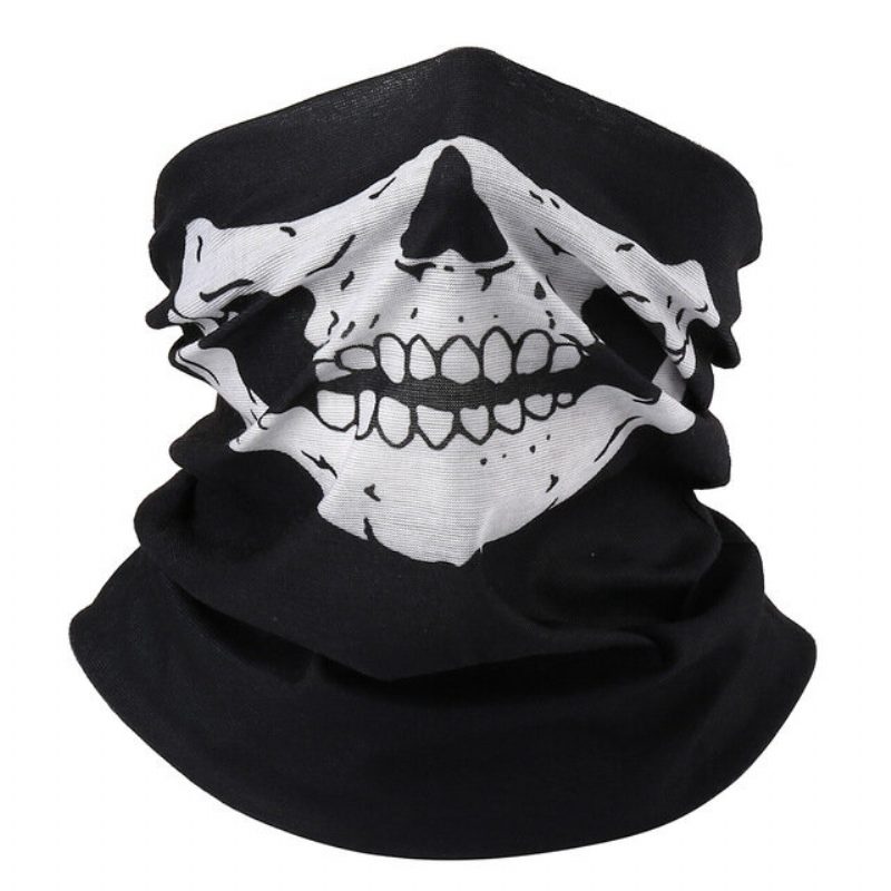 Skull Multi Use Head Wear Klobúk Šál Tvárová Maska Motocyklová Čiapka
