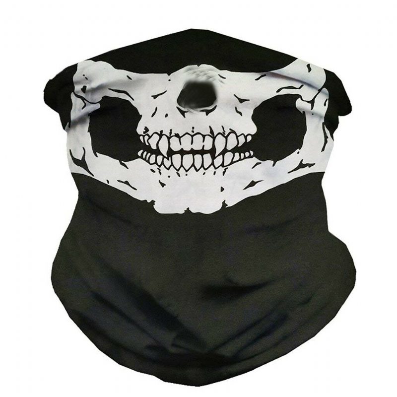 Skull Multi Use Head Wear Klobúk Šál Tvárová Maska Motocyklová Čiapka
