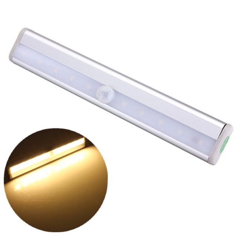10 Led Pir Svetlo Pohybového Senzora Pre Skriňu Šatník Knižnicu Schodisko