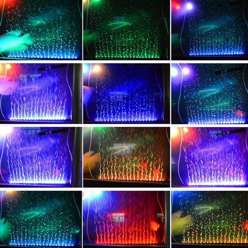 15cm/25.5cm/35.5cm/45.5cm/55.5cm Vodotesné Led Svetlo Do Akvária Rgb Akvárium Rgb Viacfarebná Ponorná Lampa