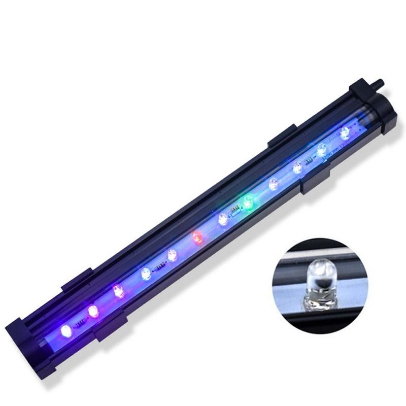15cm/25.5cm/35.5cm/45.5cm/55.5cm Vodotesné Led Svetlo Do Akvária Rgb Akvárium Rgb Viacfarebná Ponorná Lampa