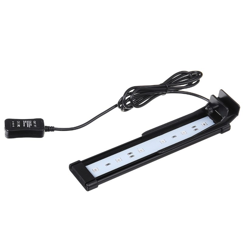 22cm Kryt Akvária Osvetlenie Zmena Farby Diaľkové Ovládanie Stmievateľné Rgbw Led Svetlo Vhodné Pre Akvárium/akvárium