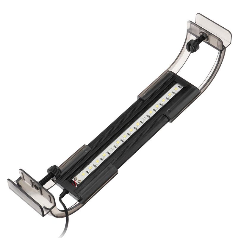 2.5 W 18 cm Nastaviteľná 2835 Led Nádrž Na Akváriové Ryby Super Tenká Svetelná Lampa Čierna