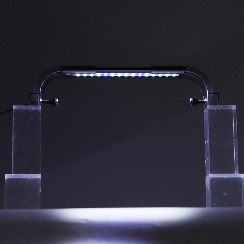 2.5 W 18 cm Nastaviteľná 2835 Led Nádrž Na Akváriové Ryby Super Tenká Svetelná Lampa Čierna