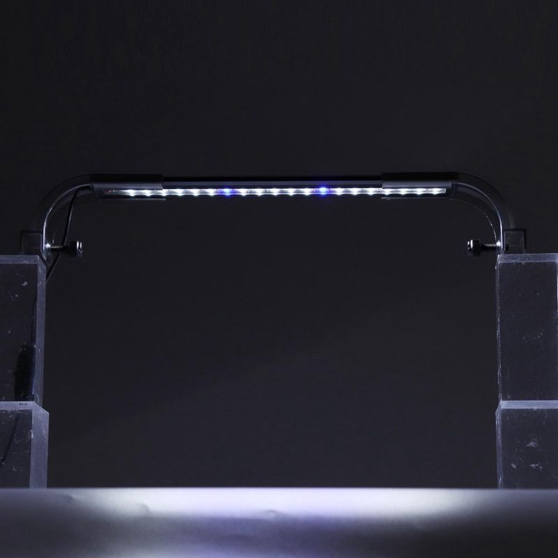 3.5 W 25 cm Nastaviteľná 2835 Led Nádrž Na Akváriové Ryby Super Tenká Svetelná Lampa Čierna