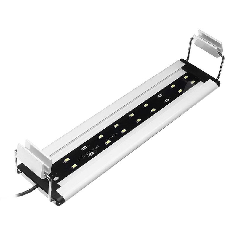 6w 20 Led Svetelný Panel Akvária S Modrým A Bielym Svetlom Nastaviteľný Hliník