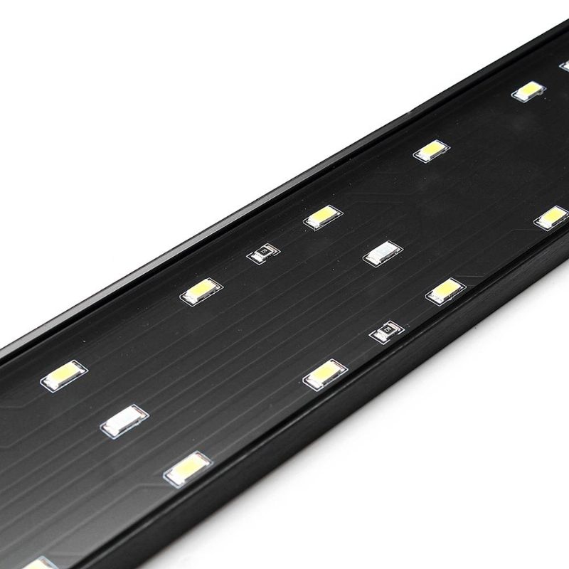 8w 33cm Modro-biela Led Nastaviteľná Lampa Na Akváriové Ryby Super Tenké Pripínacie Svetlo
