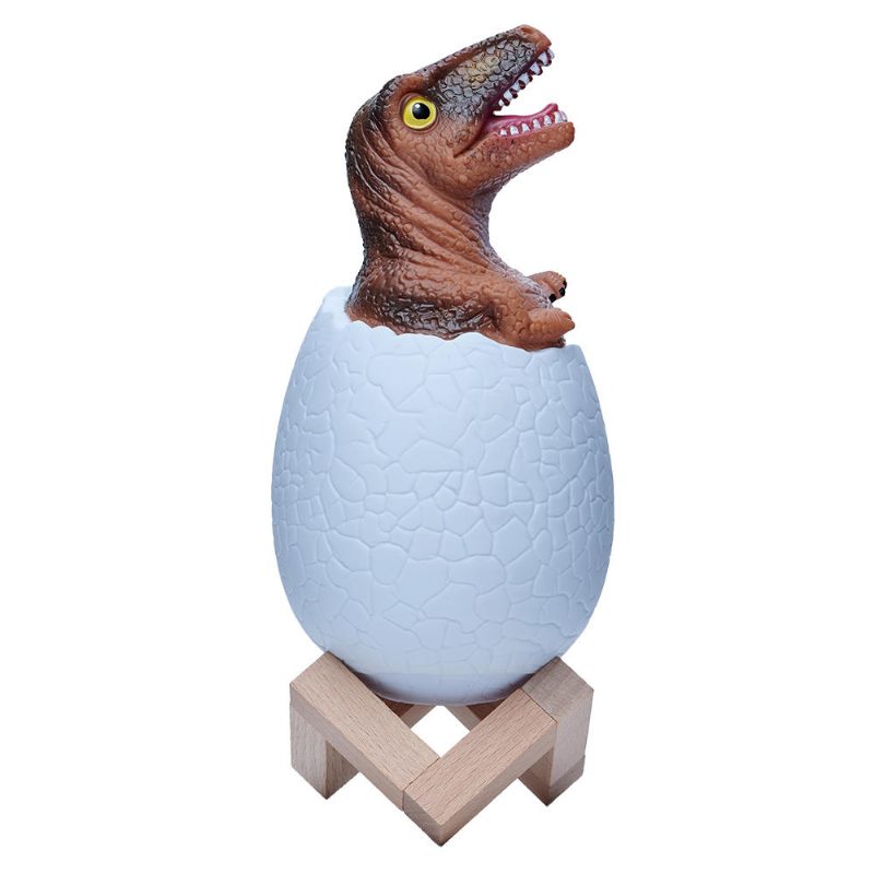 Kl-02 Dekoratívne 3d Raptorové Vajce Dinosaura Inteligentné Nočné Svetlo Dotykový Spínač 3 Farby Led Na Vianočný Darček