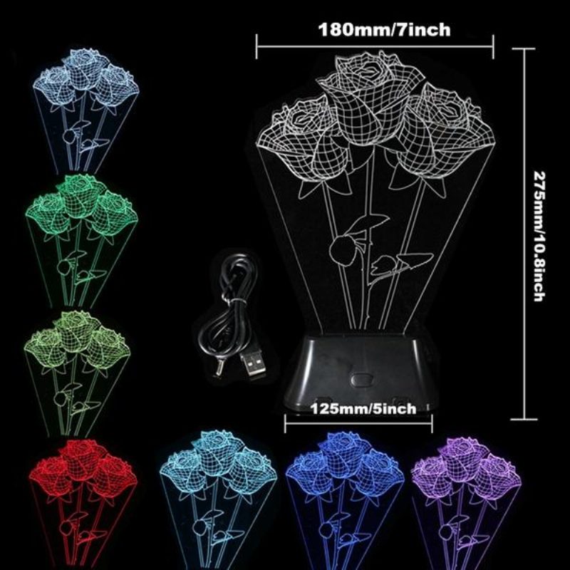 Led 3d Nočné Svetlo Usb Creative Home Energy Saving Night Light Nočná Lampa