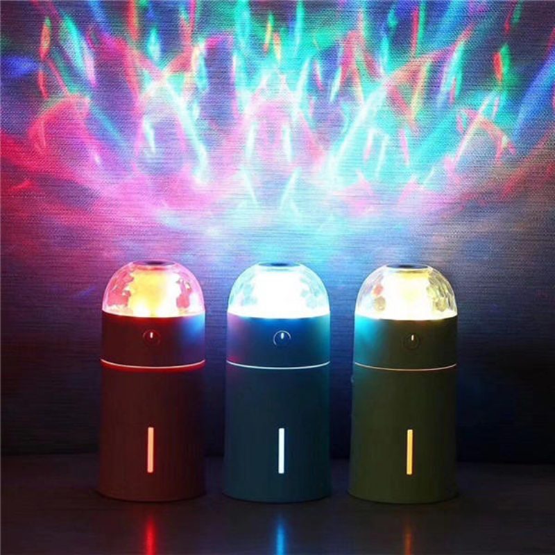 Mini 175ml Farebný Usb Prenosný Led Nočný Projekčný Zvlhčovač S Efektom Svetla
