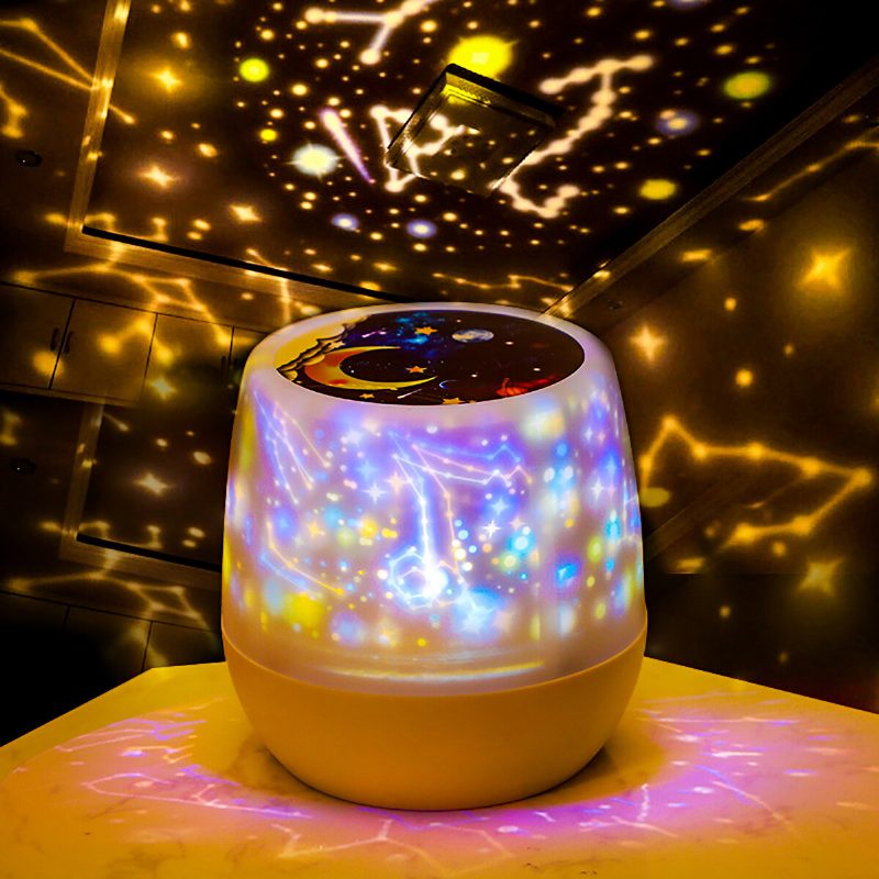 Romantická Hviezdna Nočná Obloha Projektorová Lampa Cosmos Star Led Light Universe Detský Darček