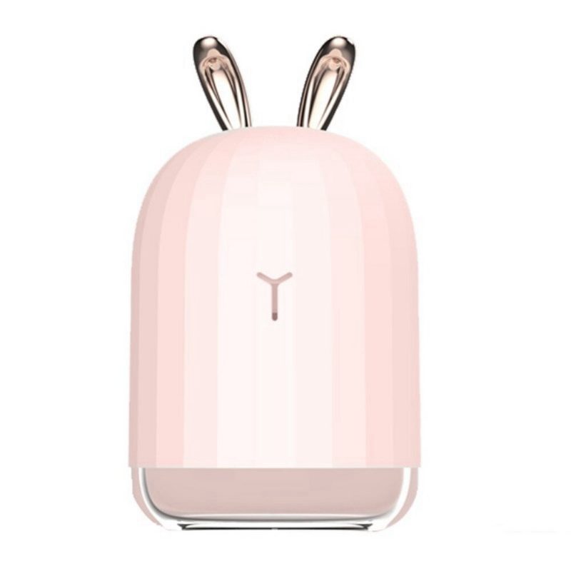 Roztomilý Biely Jeleň / Ružový Králik 220 Ml Zvlhčovač Vzduchu Čistička Usb Farebné Svetlo Do Auta Domácej Kancelárie