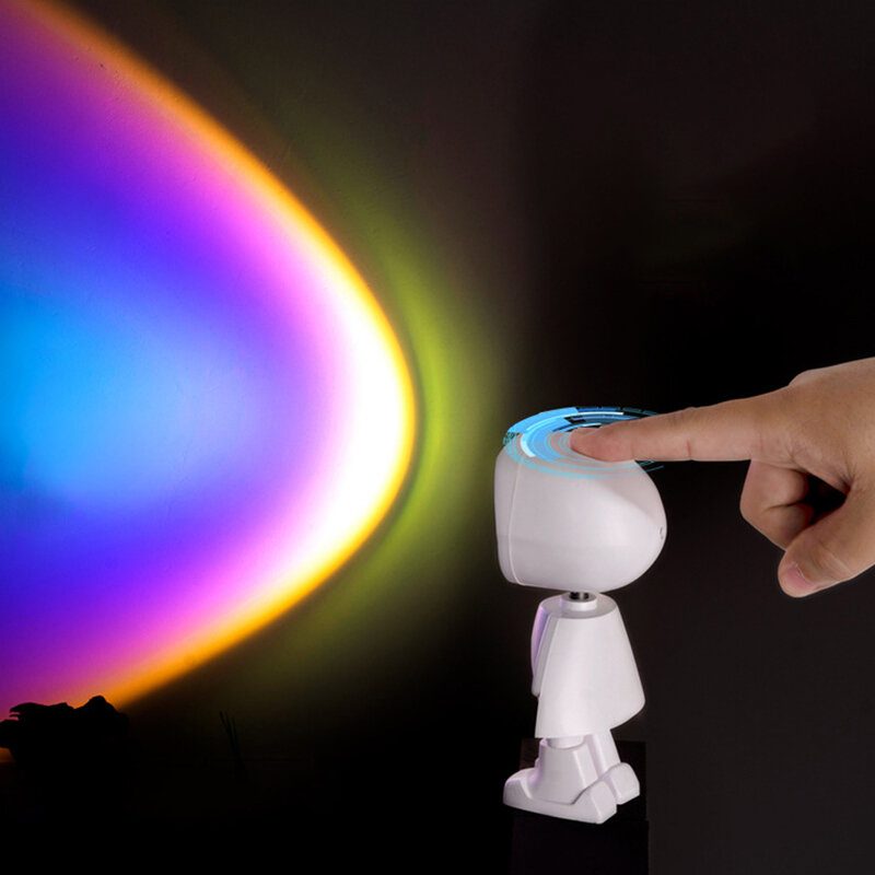 Sun Sunset Led Svetlo Rainbow Projection Stolová Lampa Home Dekor Usb Nočné