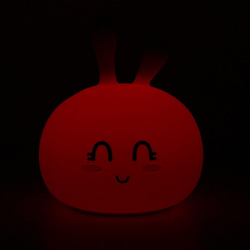 Usb Rgb Nabíjateľné Roztomilé Silikónové Led Nočné Svetlo Tap Touch Atmostphere Light Pre Dieťa Spí