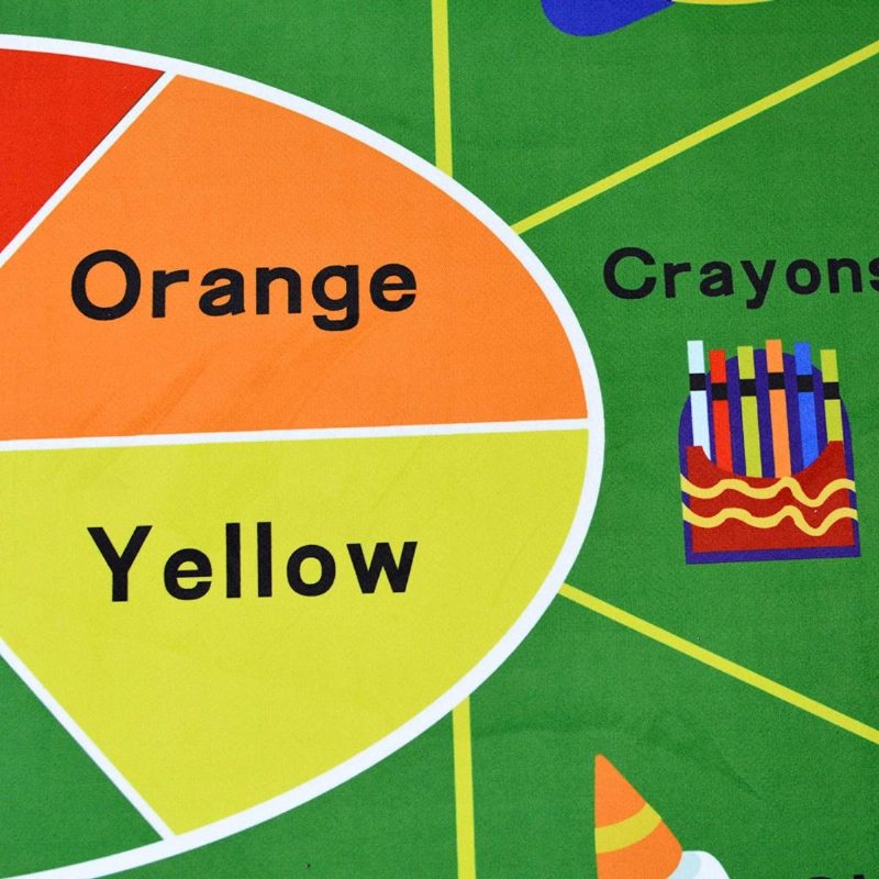 5'x7' English Words Slovná Zásoba Vzdelávacie Koberec Pre Deti Vibrujúci Do Detskej Herne