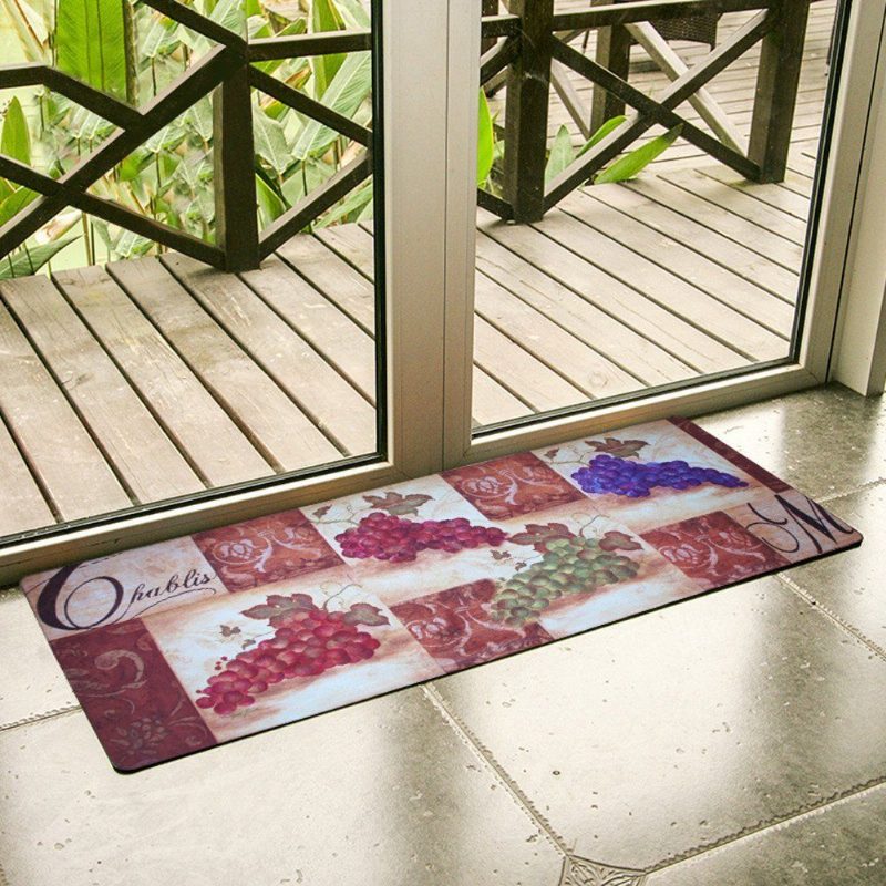 Ovocný Dizajnový Gumený Koberec Protišmyková Kuchynská Podložka Vodotesné Koberce 20.47''x48.03''