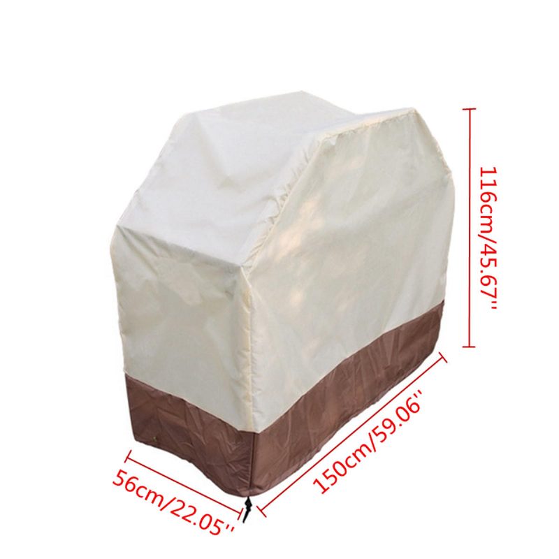 150x56x116cm Bbq Gril Vodotesný Kryt Vonkajšia Terasa Grilovací Sporák Ochrana Proti Dažďu
