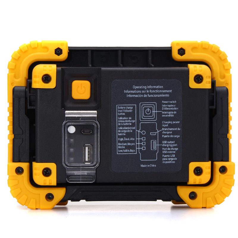 20 Led 10w 750lm Cob Led Pracovné Svetlo Usb Nabíjateľná Rukoväť Baterka Vonkajšia Kempingová Lampa