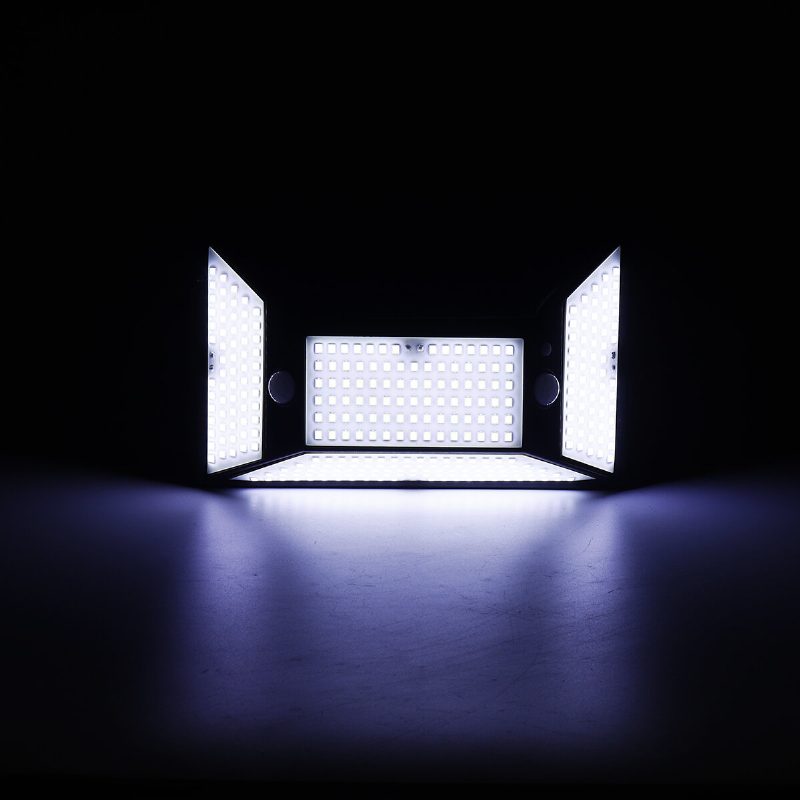 316led Solárne Záhradné Svetlo S Pohybovým Senzorom Vodotesné Nástenné Svietidlo Pre Vonkajšie Osvetlenie Záhradnej Terasy