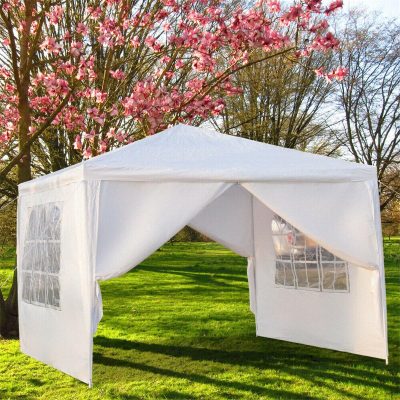 3x3m Oxford Cloth 4 Bočné Steny Párty Stanu Vodotesné Záhradné Patio Vonkajšie Slnečníky Prístrešok Bočná Stena