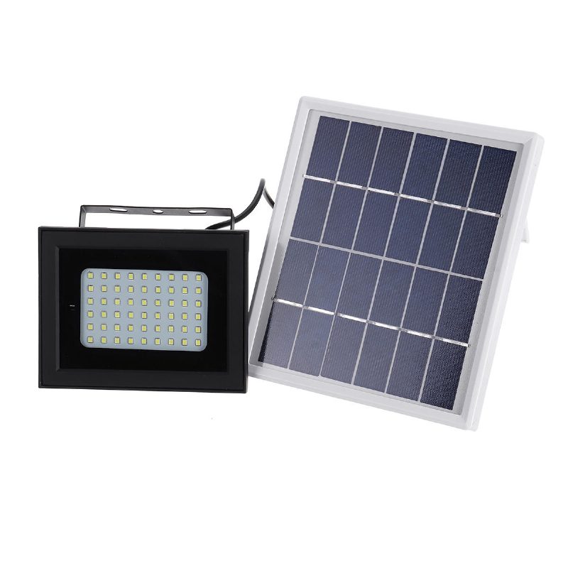 400lm 54 Led Solárny Panel Flood Light Projektová Lampa Ip65 Vodotesná Vonkajšia Kempingová Núdzová S Diaľkovým Ovládaním