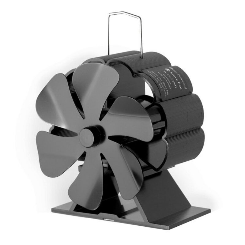 6-lopatkový Ventilátor Do Krbu Mini Sporáka S Tepelným Pohonom Horák Na Drevo Ekologický Tichý Do Efektívna Distribúcia Tepla