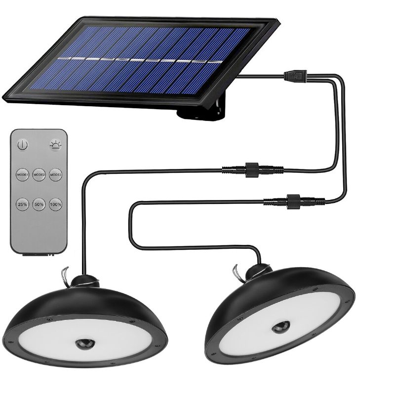 80w 900lm Solárna Lampa S Diaľkovým Ovládaním S Indukčným Závesným Svetlom Vodotesné Super Jasné Vonkajšie Záhradné Kempingy