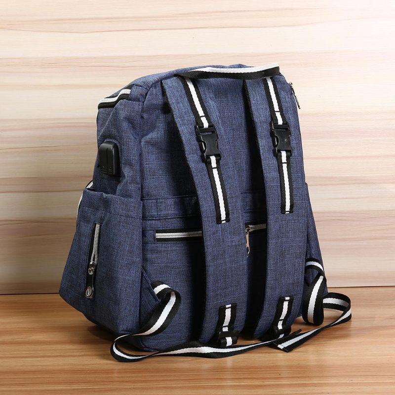 Bang Good 20l Outdoor Travel Usb Mummy Backpack Vodotesná Multifunkčná Taška Na Detské Plienky