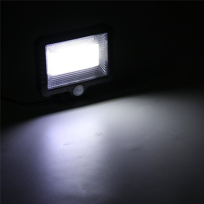 Cob 100led Svetlo 30w 600lumen Ip65 Solárna Lampa Vonkajšie Park Yard Záhradné Camping Light Pracovné