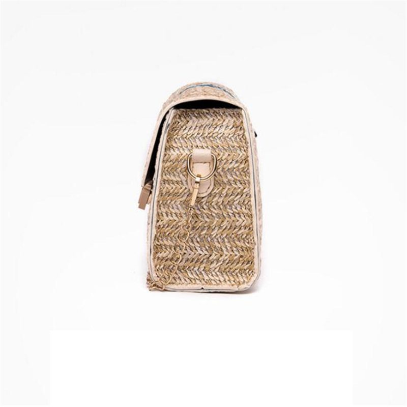 Dámska Letná Plážová Slamená Taška Bohemian Crossbody Messenger Na Rameno