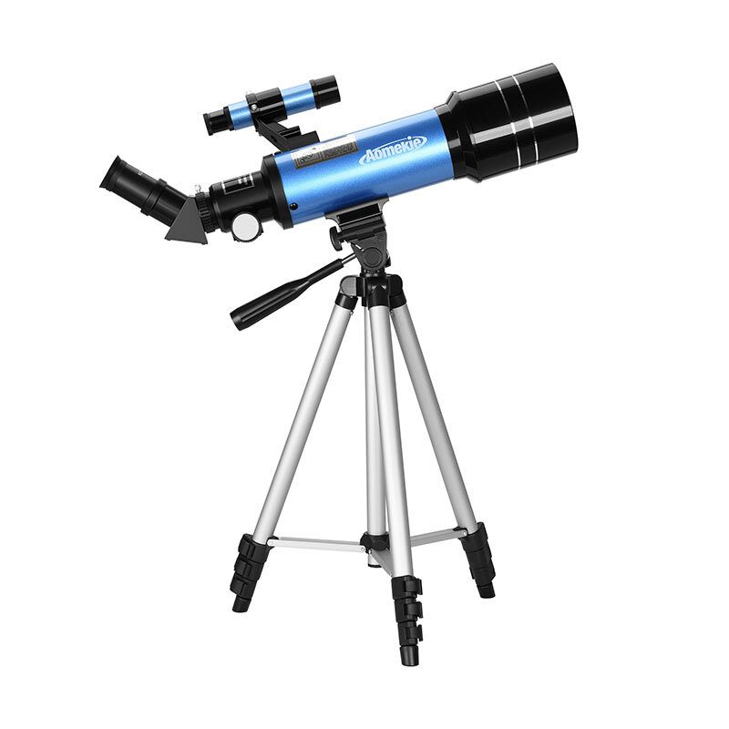 Eu Direct Aomekie 40070 66x Hd Astronomický Teleskop 70 mm Refraktorový Vzpriamený Okulár 3x Barlow Lens Finder S Adaptérom Pre Telefón Na Statív