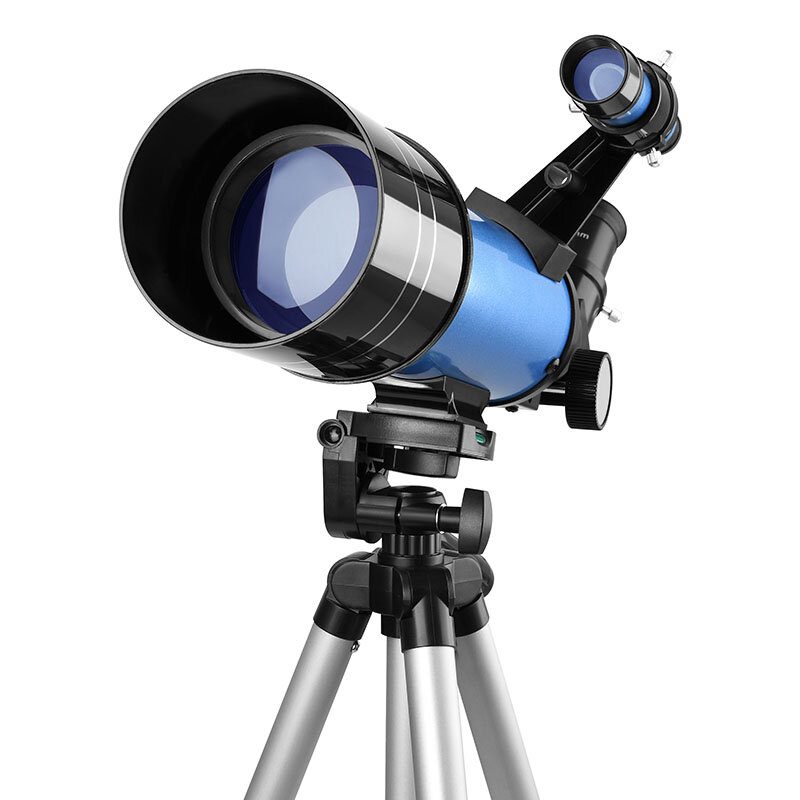 Eu Direct Aomekie 40070 66x Hd Astronomický Teleskop 70 mm Refraktorový Vzpriamený Okulár 3x Barlow Lens Finder S Adaptérom Pre Telefón Na Statív
