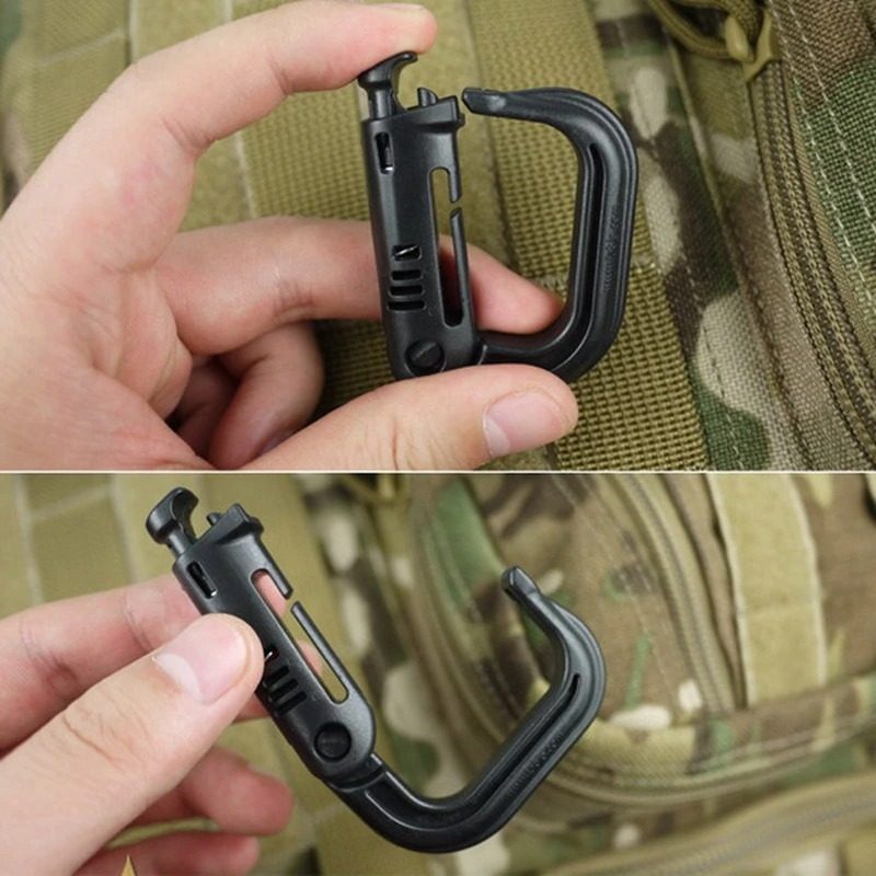 Grimlock Carabiners Taktický D-krúžok Pre Molle Gear Silný A Ľahký