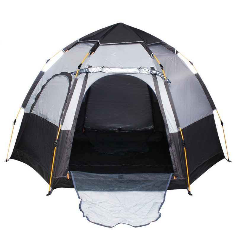 Kempingový Stan Pre 3-4 Osoby 270x270x150cm 210d Oxford+190t Pu3000mm Uv Ochrana Vodotesný
