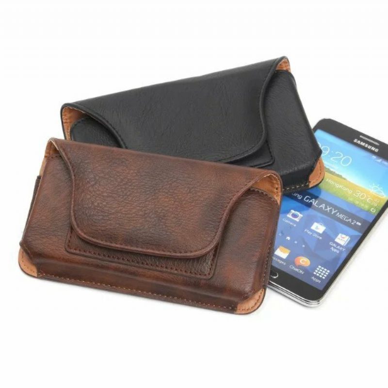 Kožená Taška Do Pása Karta Úložný Kryt Na Mobilný Telefón Vodotesná Taktická Pre Xs Xr Xsmax 5.1"/5.5"/6.3"