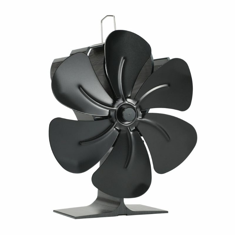 Krbový Ventilátor So 6 Lopatkami S Horákom Na Drevo Mini Do Kachlí Poháňaný Teplom Tichý Domov Efektívna Distribúcia Tepla
