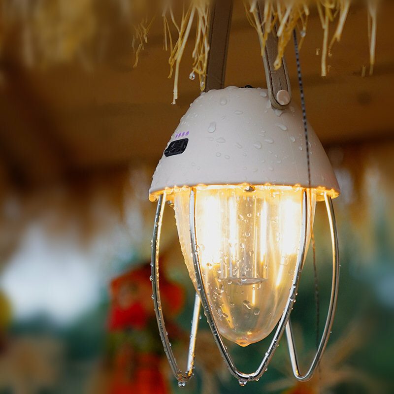 Led Camping Light 380lm Prenosná Stanová Lampa Typu C Dobíjacia Vonkajšia Núdzová Vonkajšie Osvetlenie