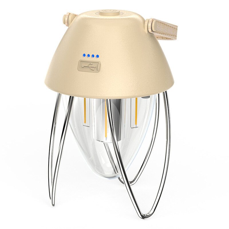 Led Camping Light 380lm Prenosná Stanová Lampa Typu C Dobíjacia Vonkajšia Núdzová Vonkajšie Osvetlenie