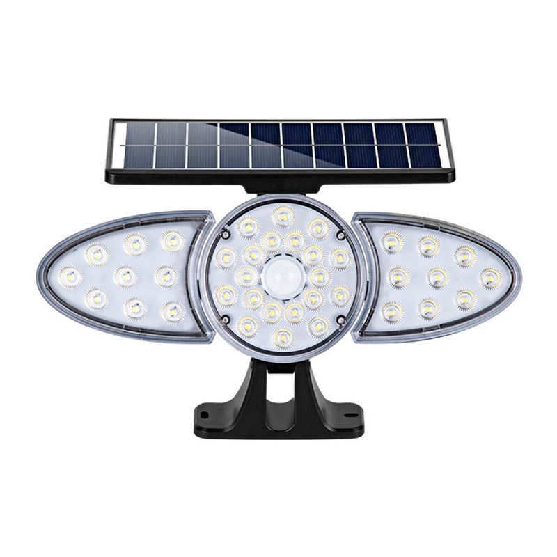 Led Solárne Nástenné Svetlo S Nastaviteľnou Hlavou Ip65 Vodotesné Super Jasné Telesné Senzorové Bodové Pre Vonkajší Záhradný Dvor