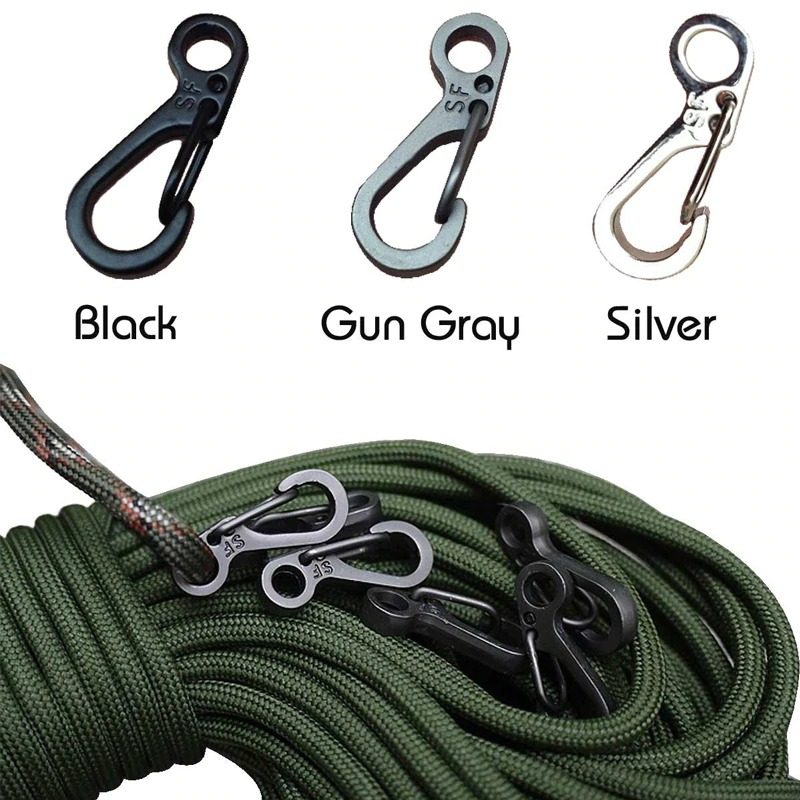 Mini Karabína Camping Survival Lezenie Drobné Karabíny 10 Ks
