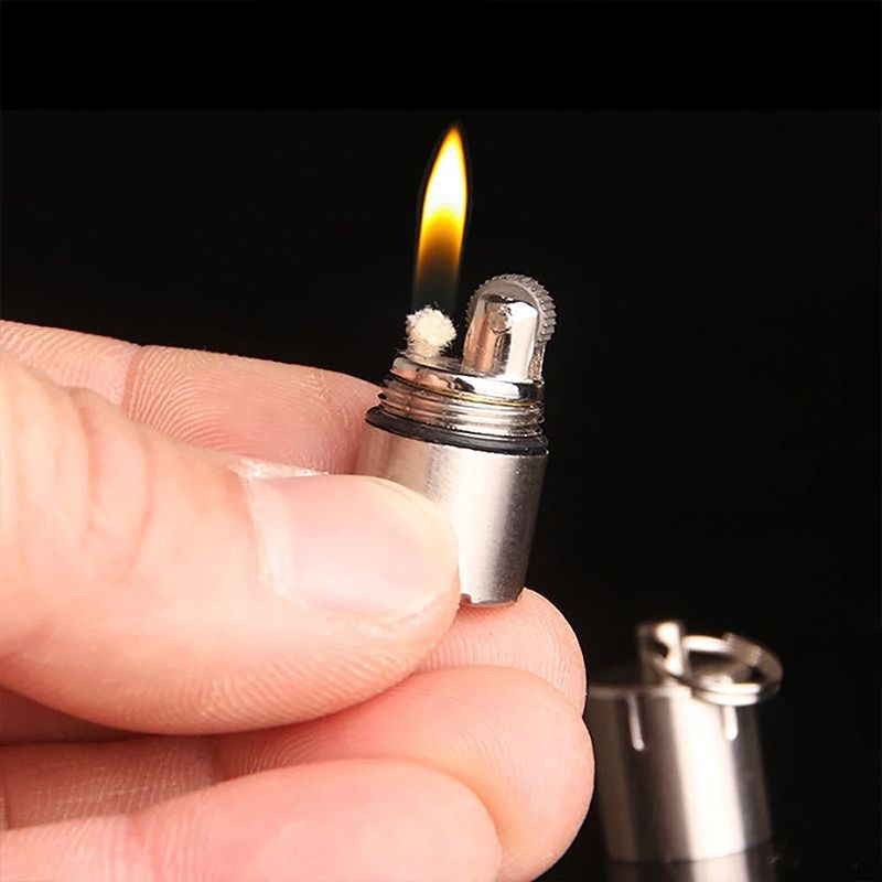 Mini Kľúčenka Do Zapaľovača Bez Benzínového Petroleja Na Vonkajšie Použitie