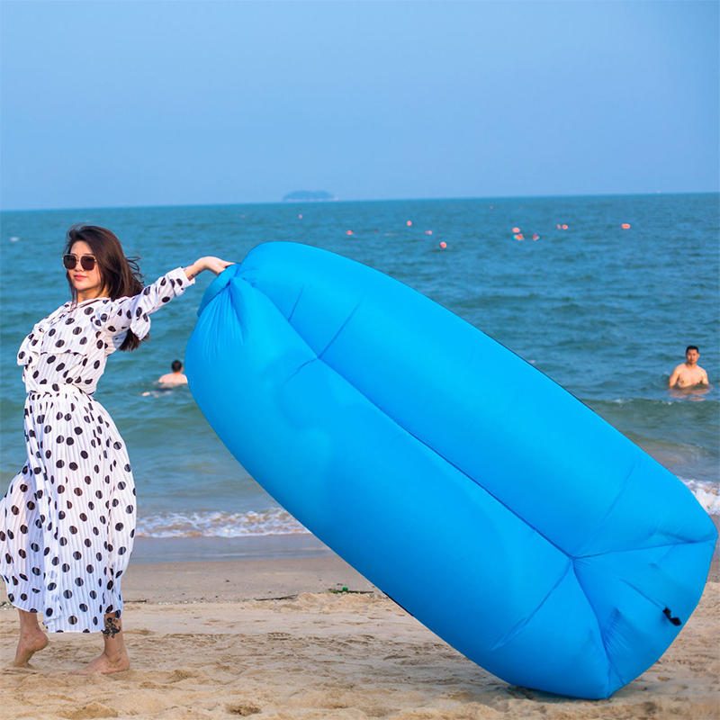 Nafukovacia Lenivá Pohovka Camping Beach Spacia Taška Vzduchové Matrace