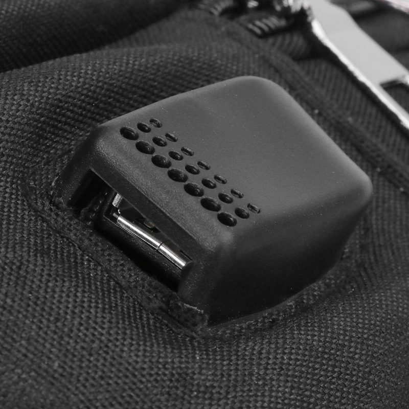 Pánska Náprsná Taška Usb Proti Krádeži Crossbody Messenger Batoh Na Rameno Sling Pack Sports Travel